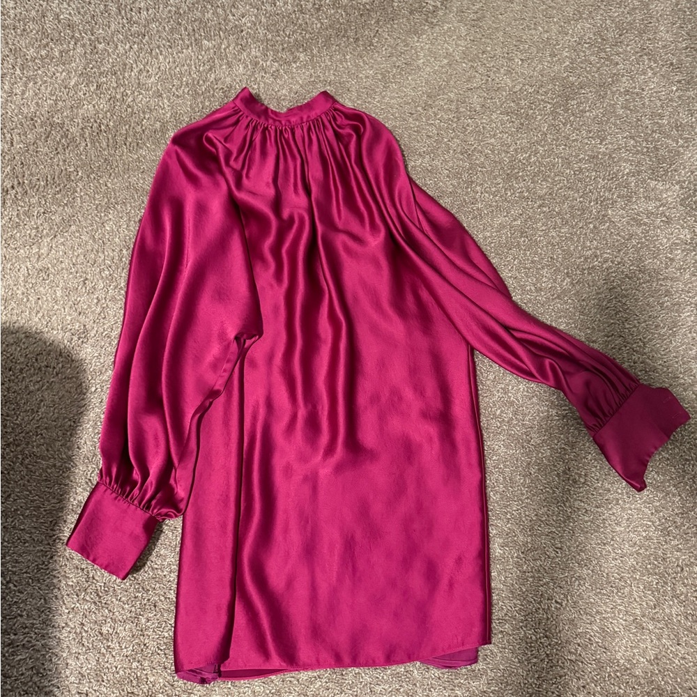 Trina Turk Vibrant Pink Satin Fabric